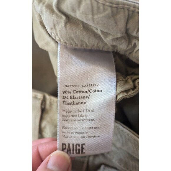 Paige Womens 27 Christi Utility Jeans Ankle Zip Skinny Ivy Green Moto - Picture 8 of 9